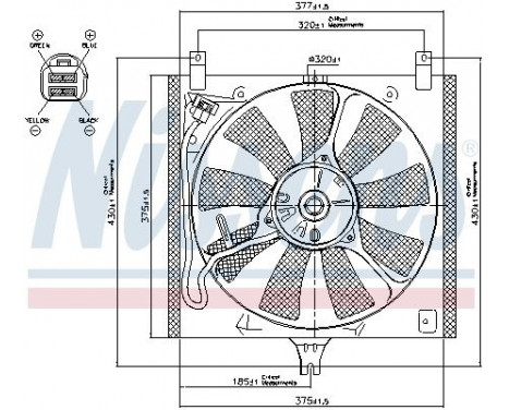 Fan, radiator 85385 Nissens, Image 7