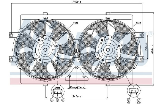 Fan, radiator 85388 Nissens, Image 8