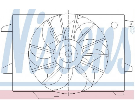 Fan, radiator 85416 Nissens