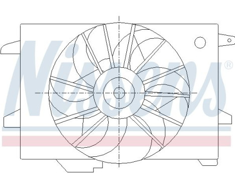 Fan, radiator 85416 Nissens, Image 2