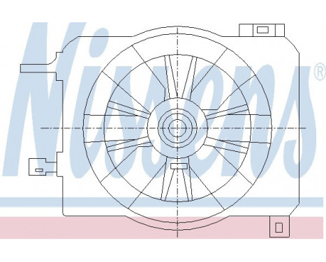 Fan, radiator 85419 Nissens