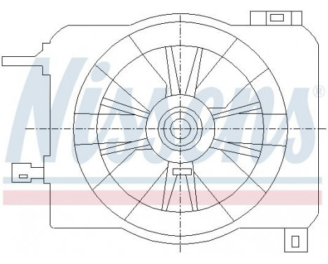 Fan, radiator 85419 Nissens, Image 2