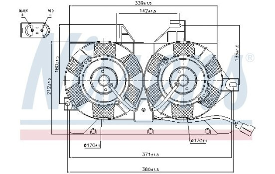 Fan, radiator 85425 Nissens, Image 2