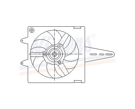 Fan, radiator 85427 Nissens