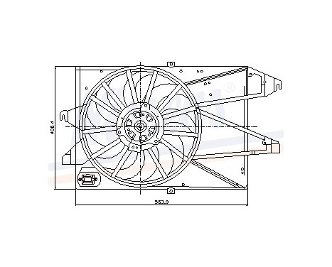 Fan, radiator 85482 Nissens, Image 7