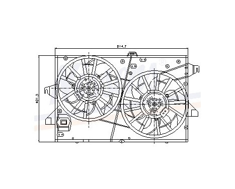 Fan, radiator 85483 Nissens, Image 8