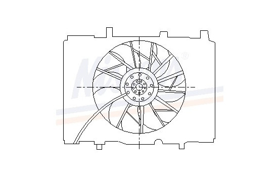 Fan, radiator 85489 Nissens, Image 6