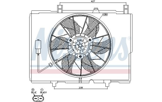 Fan, radiator 85489 Nissens, Image 7