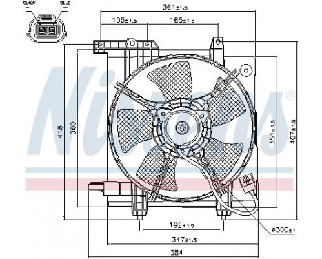 Fan, radiator 85493 Nissens, Image 7