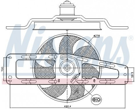 Fan, radiator 85498 Nissens, Image 7