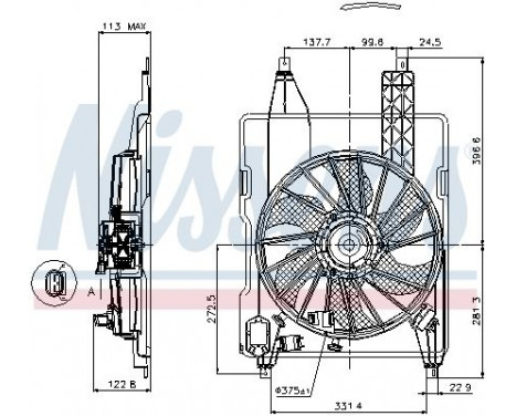 Fan, radiator 85515 Nissens, Image 7