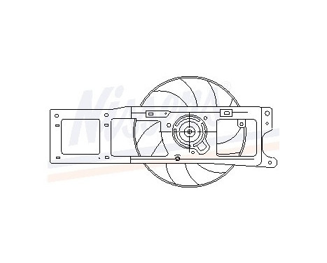 Fan, radiator 85518 Nissens