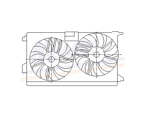 Fan, radiator 85523 Nissens