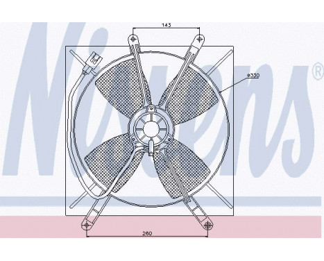 Fan, radiator 85533 Nissens, Image 6