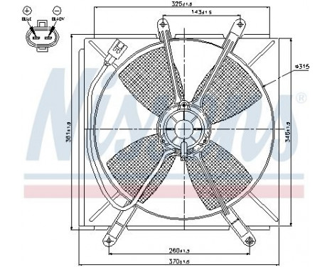 Fan, radiator 85533 Nissens, Image 7