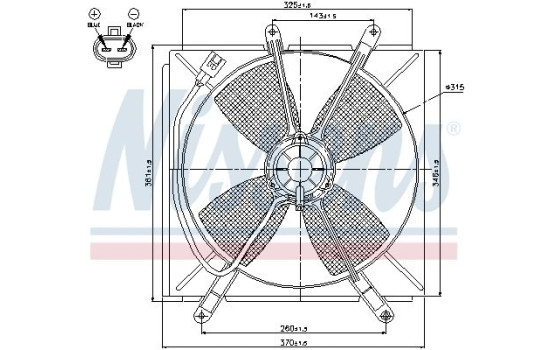Fan, radiator 85533 Nissens, Image 7
