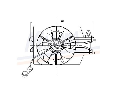 Fan, radiator 85537 Nissens, Image 6