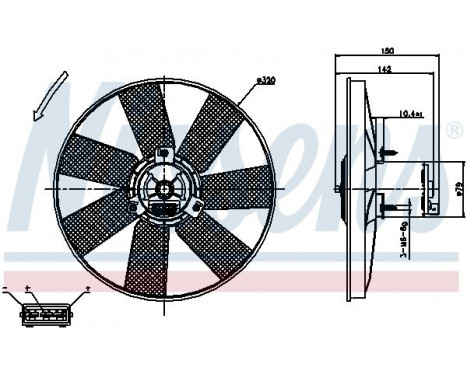 Fan, radiator 85538 Nissens, Image 7