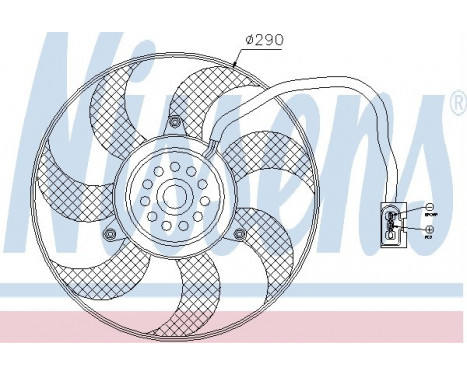 Fan, radiator 85541 Nissens, Image 6