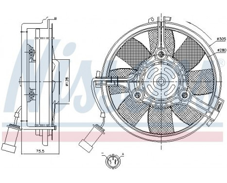 Fan, radiator 85546 Nissens, Image 7