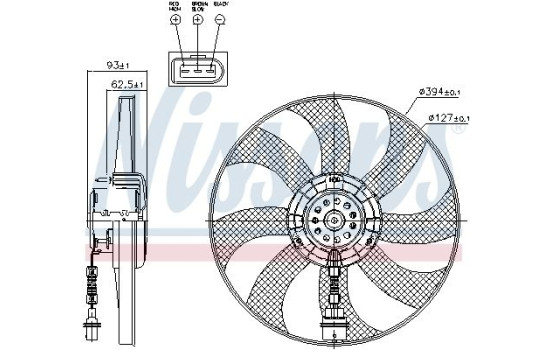Fan, radiator 85549 Nissens, Image 7