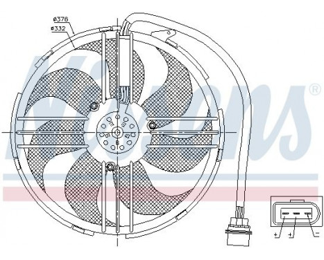 Fan, radiator 85551 Nissens, Image 7