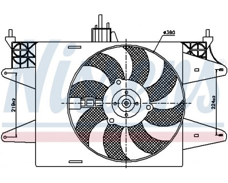 Fan, radiator 85572 Nissens, Image 7