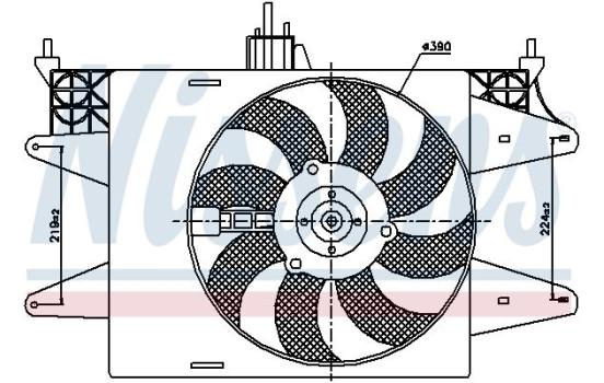Fan, radiator 85572 Nissens, Image 7