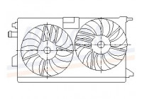 Fan, radiator 85578 Nissens