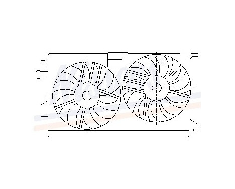 Fan, radiator 85578 Nissens