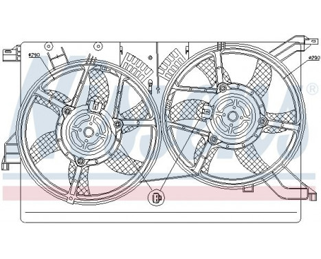 Fan, radiator 85578 Nissens, Image 2