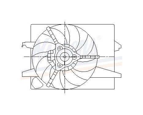 Fan, radiator 85583 Nissens, Image 7