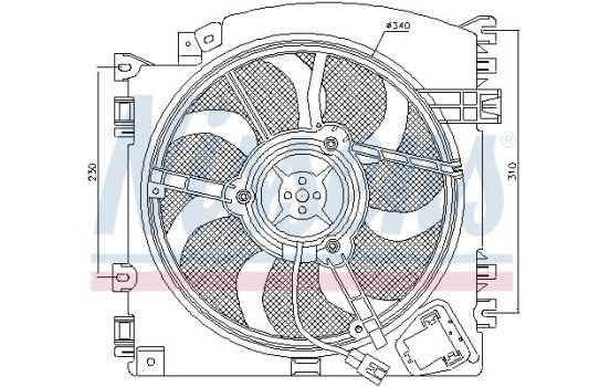 Fan, radiator 85598 Nissens, Image 7