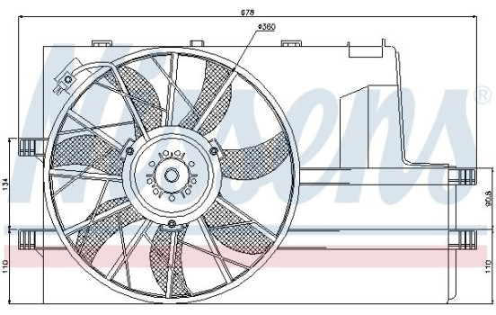 Fan, radiator 85604 Nissens, Image 6