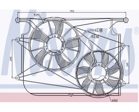 Fan, radiator 85610 Nissens, Image 6