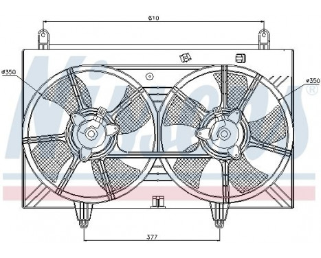 Fan, radiator 85615 Nissens, Image 4