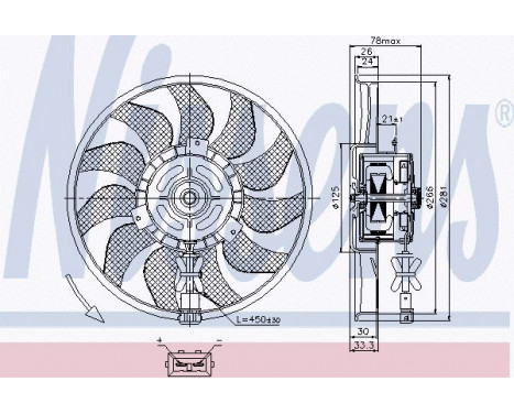 Fan, radiator 85618 Nissens, Image 7