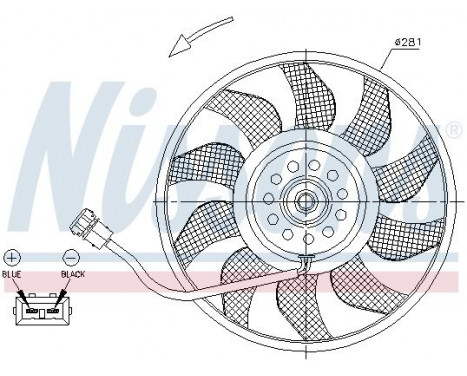 Fan, radiator 85618 Nissens, Image 6