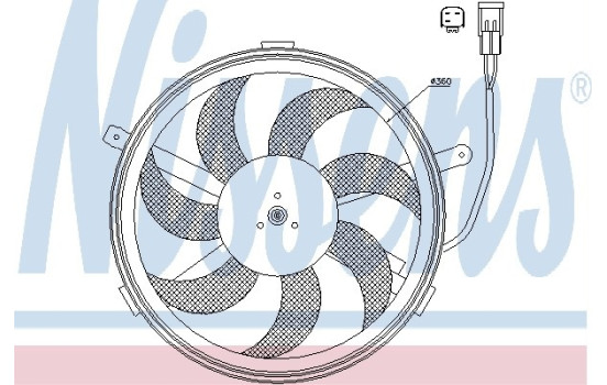 Fan, radiator 85631 Nissens, Image 6