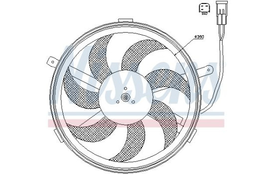 Fan, radiator 85631 Nissens, Image 7