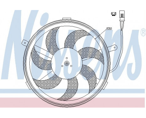 Fan, radiator 85632 Nissens, Image 6