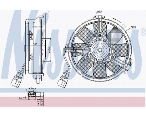 Fan, radiator 85639 Nissens, Image 6