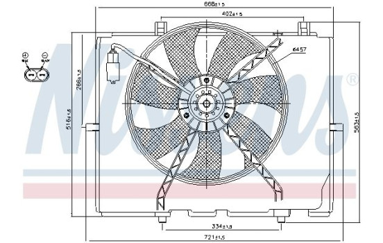 Fan, radiator 85654 Nissens, Image 6