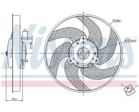 Fan, radiator 85667 Nissens, Image 7