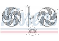 Fan, radiator 85672 Nissens