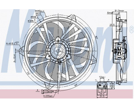 Fan, radiator 85674 Nissens, Image 6