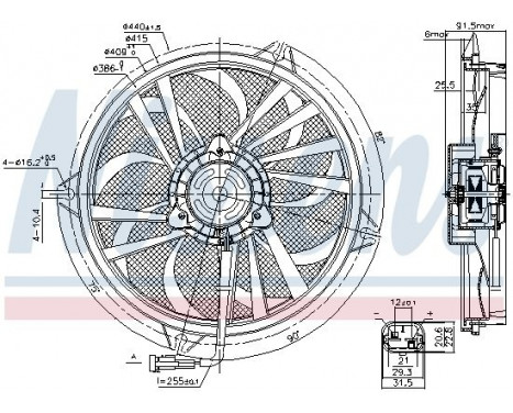 Fan, radiator 85674 Nissens, Image 7