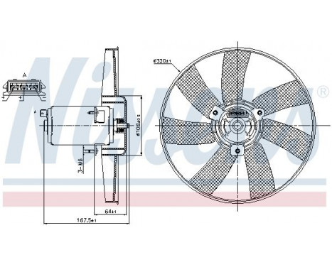 Fan, radiator 85677 Nissens, Image 7