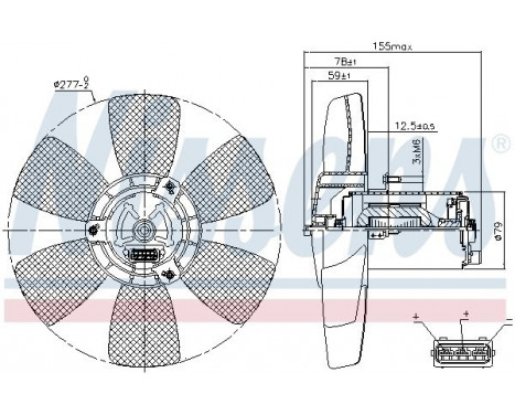 Fan, radiator 85679 Nissens, Image 6