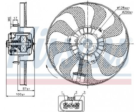 Fan, radiator 85684 Nissens, Image 2